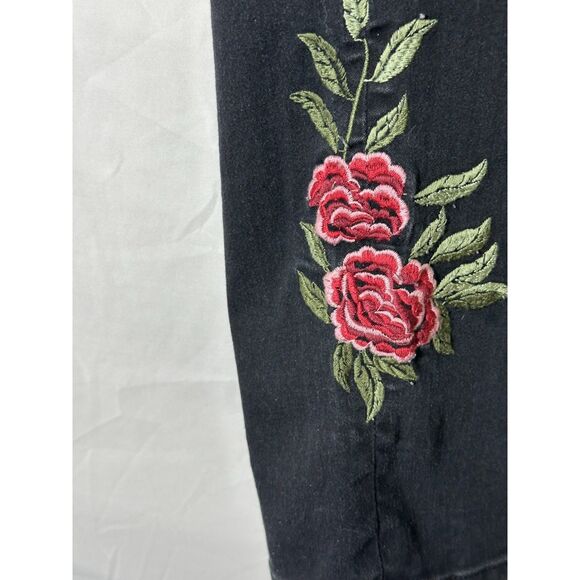 DG2 Diane Gilman Women's Virtual Stretch High Rise Skinny Black Jeans Size 16T - Picture 3 of 5